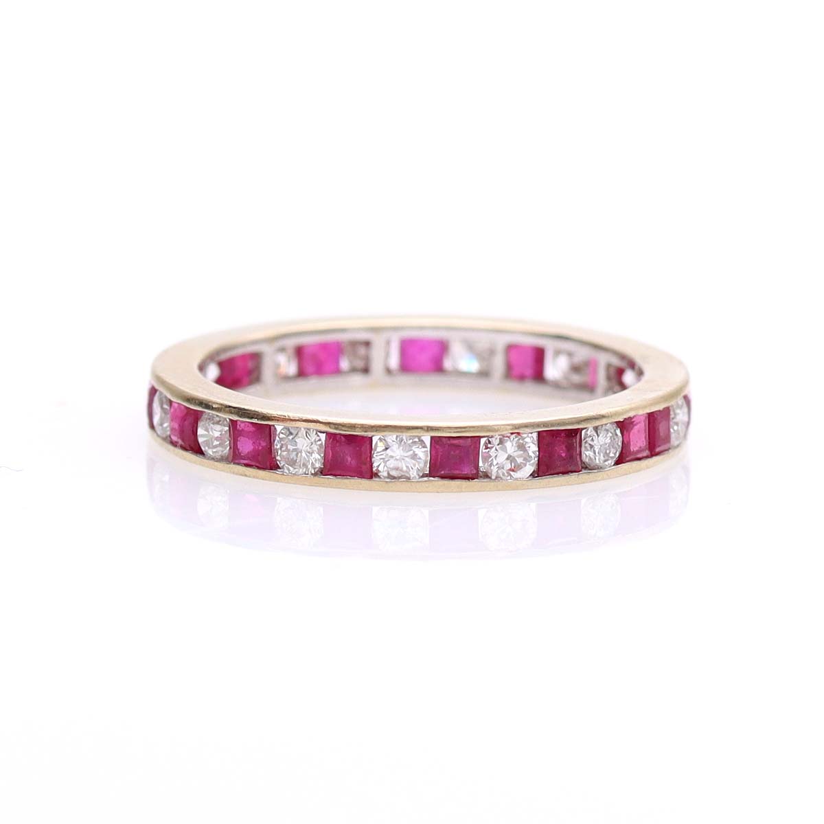 Estate Ruby and Diamond Eternity Band #VB221125-1