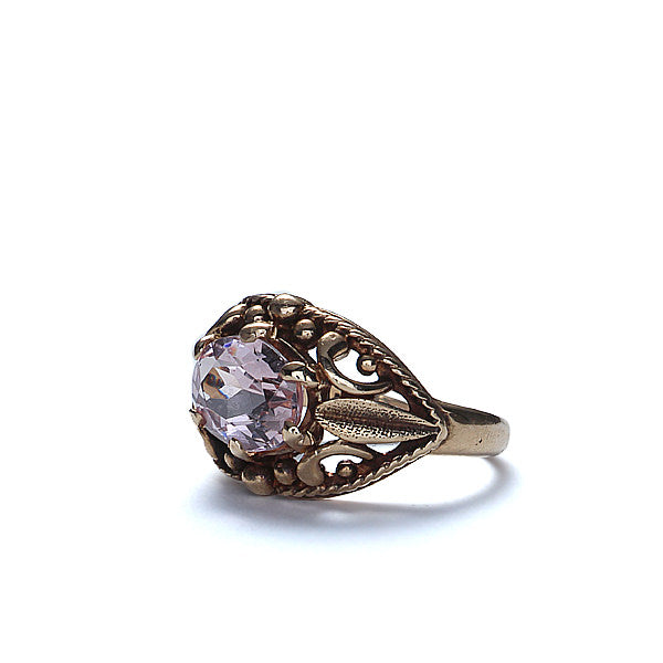 Antique Late Victorian ring with a Morganite #VR0221-01