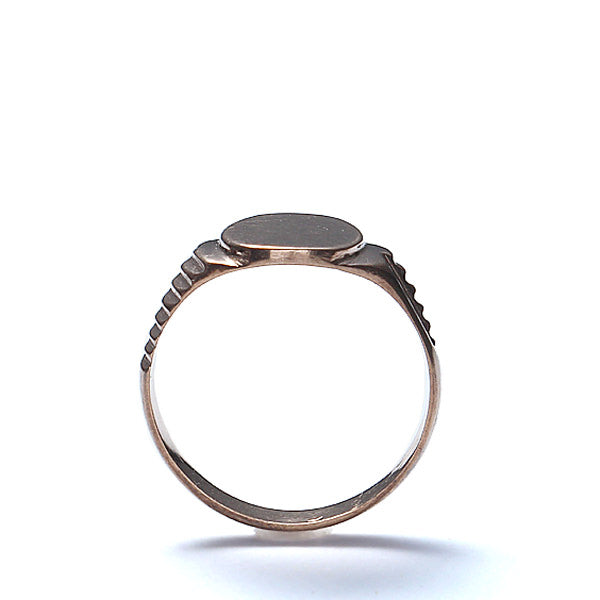 Early 20th Century 10K Rose Gold Signet Ring. #VR0925-05