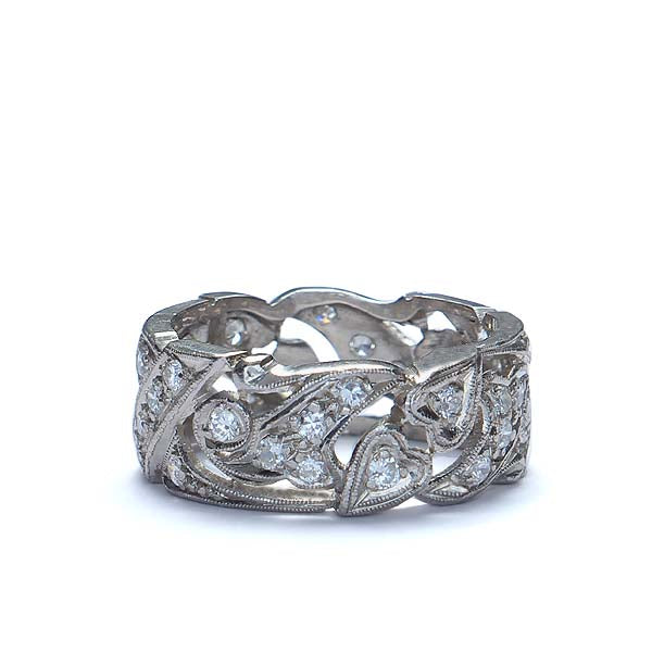 Vintage mid-century Wedding band #VR10202-03