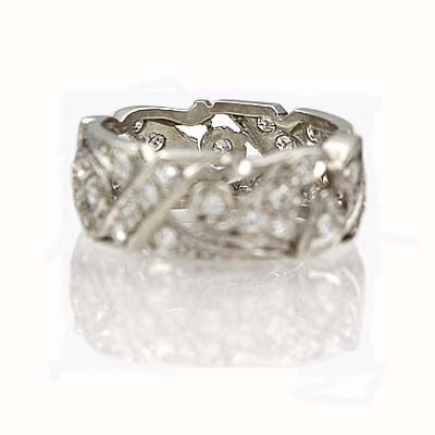 Vintage mid-century Wedding band #VR10202-03