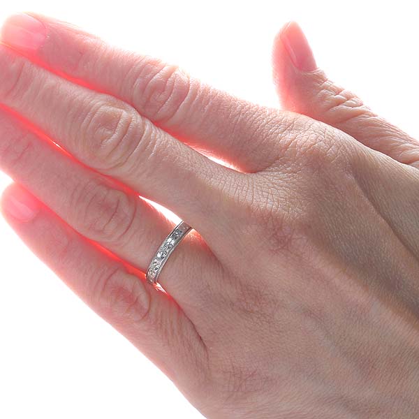 Midcentury Floral wedding band #VR140528-04