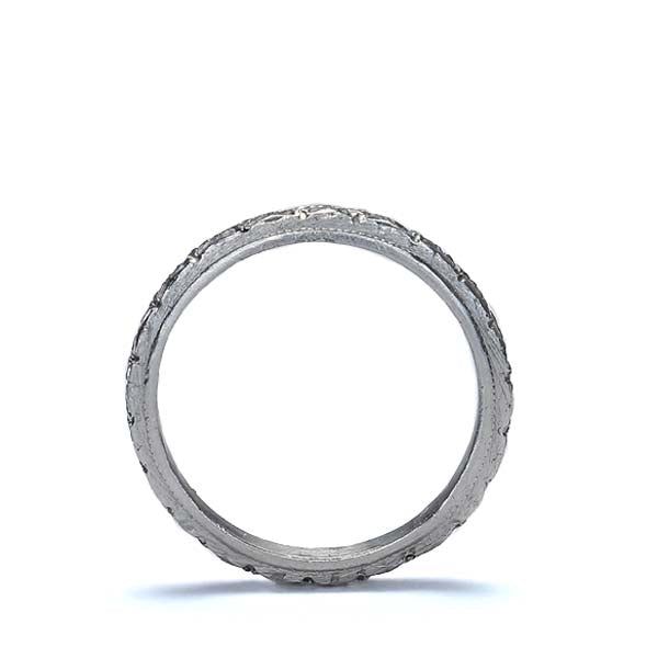 Midcentury Floral wedding band #VR140528-04