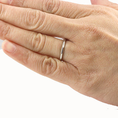 Vintage Facet-top Platinum wedding band #VR140811-01a