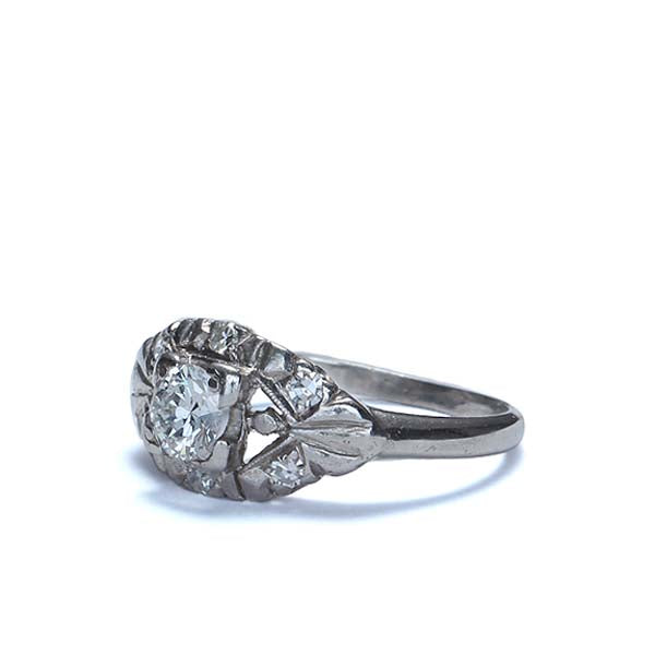 Midcentury Diamond Engagement Ring. #VR141028-08