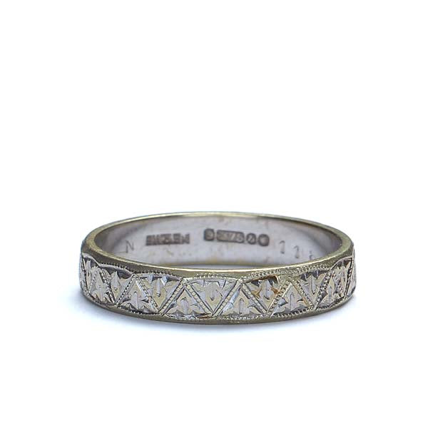 Midcentury English Wedding Band #VR150622-01