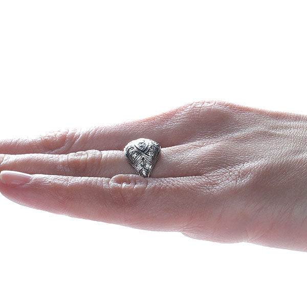 Art Déco Diamond Dome Ring #VR150917-02 - Leigh Jay & Co