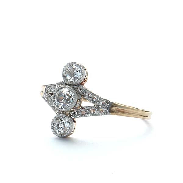 Antique Trilogy Diamond Ring #VR160505-03