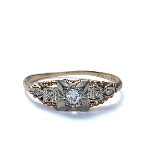 Circa 1930s Diamond Engagement Ring #VR160606-05 - Leigh Jay & Co