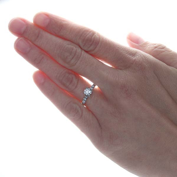 Midcentury Diamond Engagement ring #VR160614-01 - Leigh Jay & Co