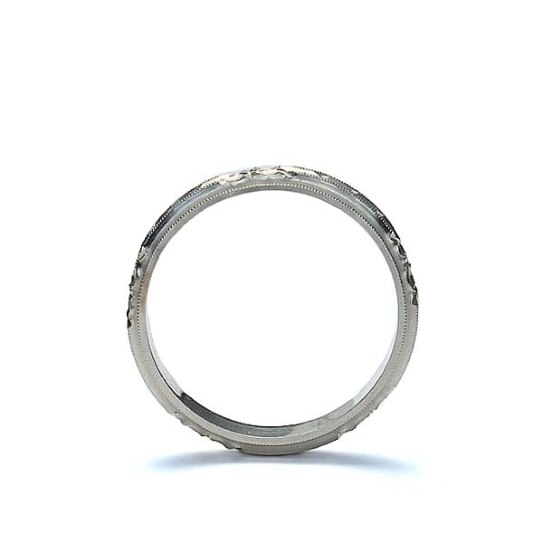 Art Deco Gent's wedding band. #VR160622-11
