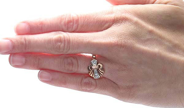 Retro Moderne Fleur-De-Lis Ring #VR160719-05