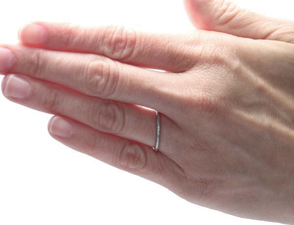 Art Deco Platinum Wedding band #VR160729-03