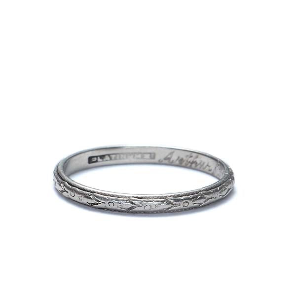 Art Deco Wedding band #VR170321-06