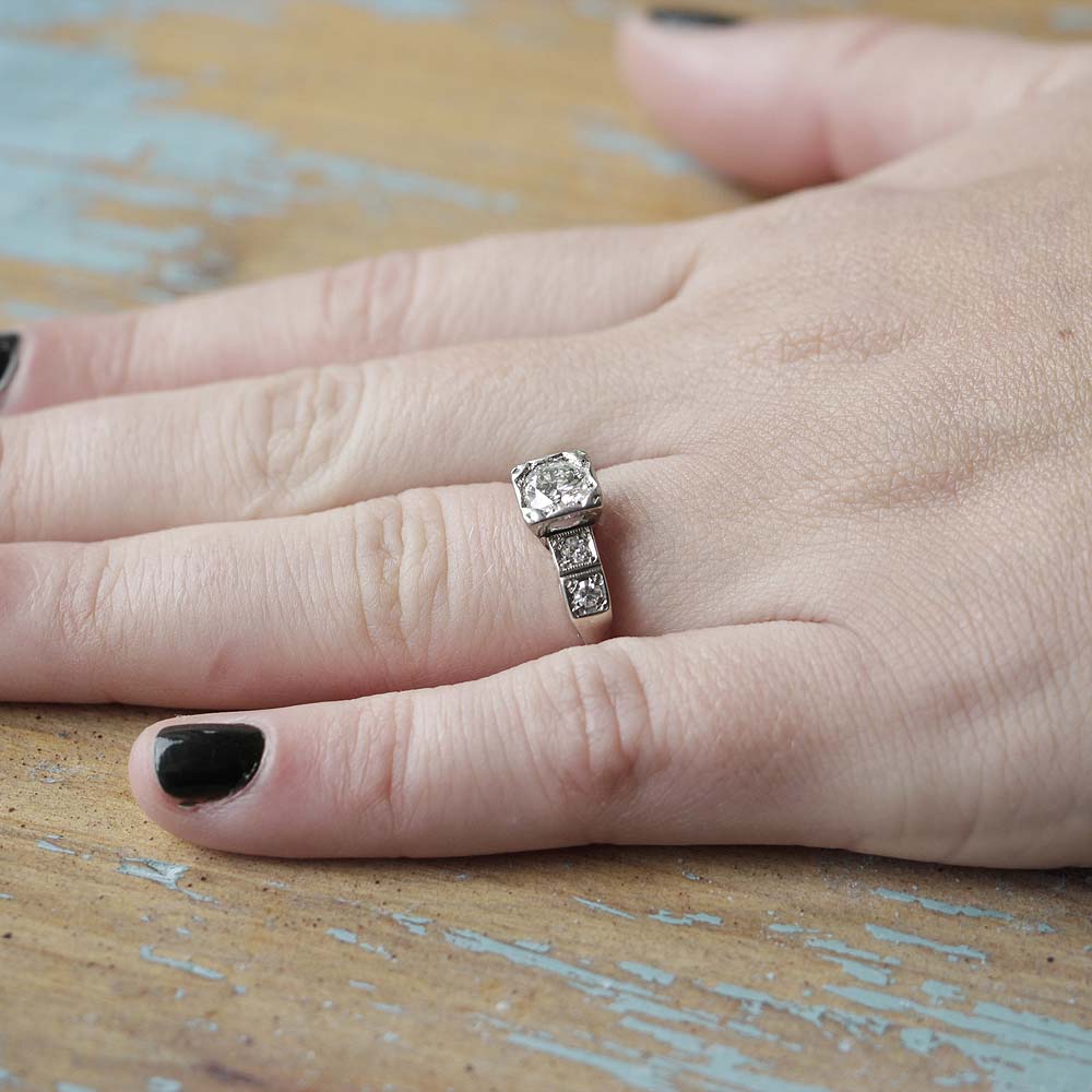 Circa 1950s Engagement Ring #VR180730-14 - Leigh Jay & Co