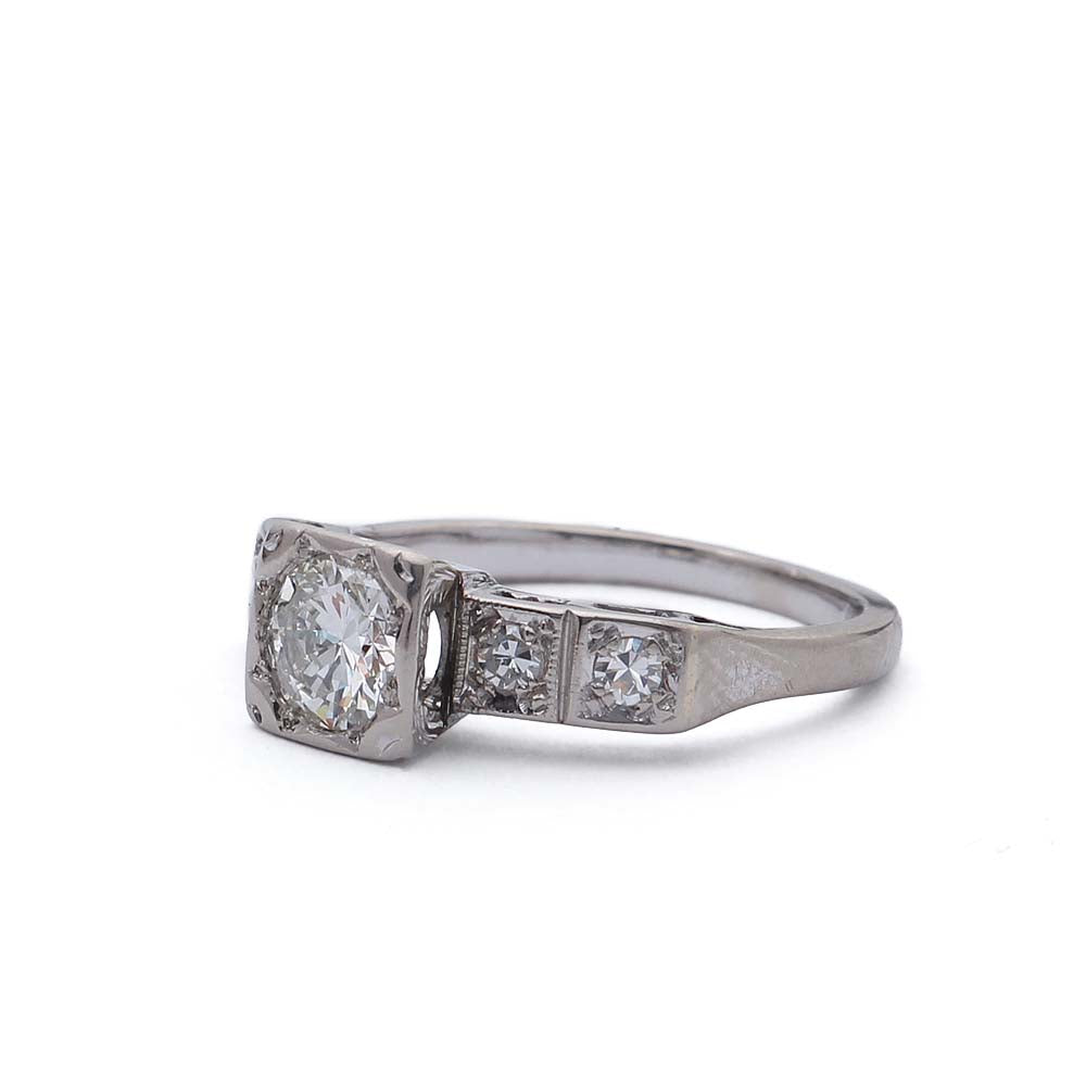 Circa 1950s Engagement Ring #VR180730-14 - Leigh Jay & Co