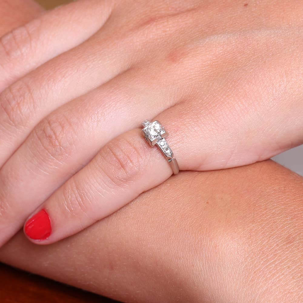 Art Déco 1930s Engagement Ring #VR180730-3