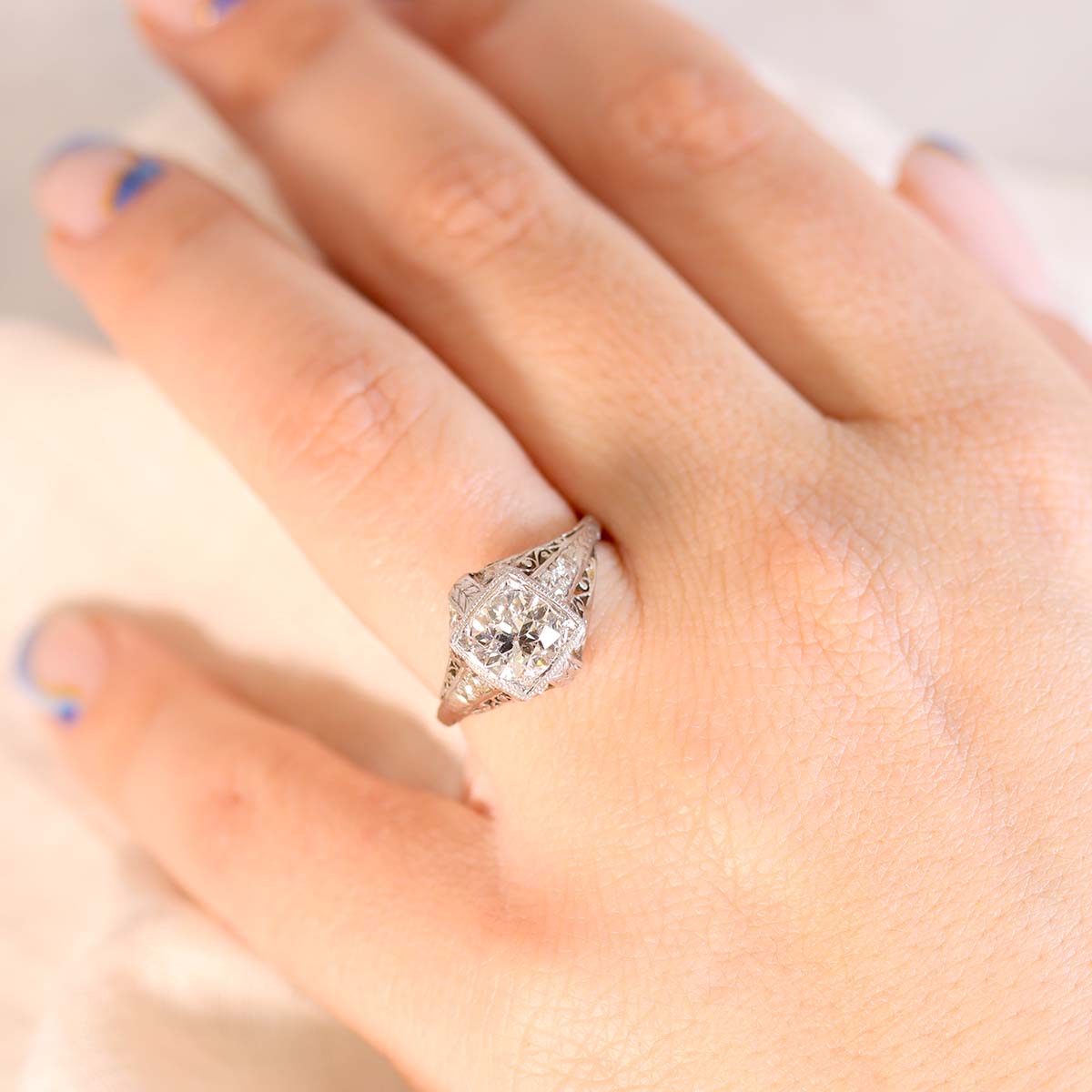 Early Art Déco Engagement Ring #VR230511
