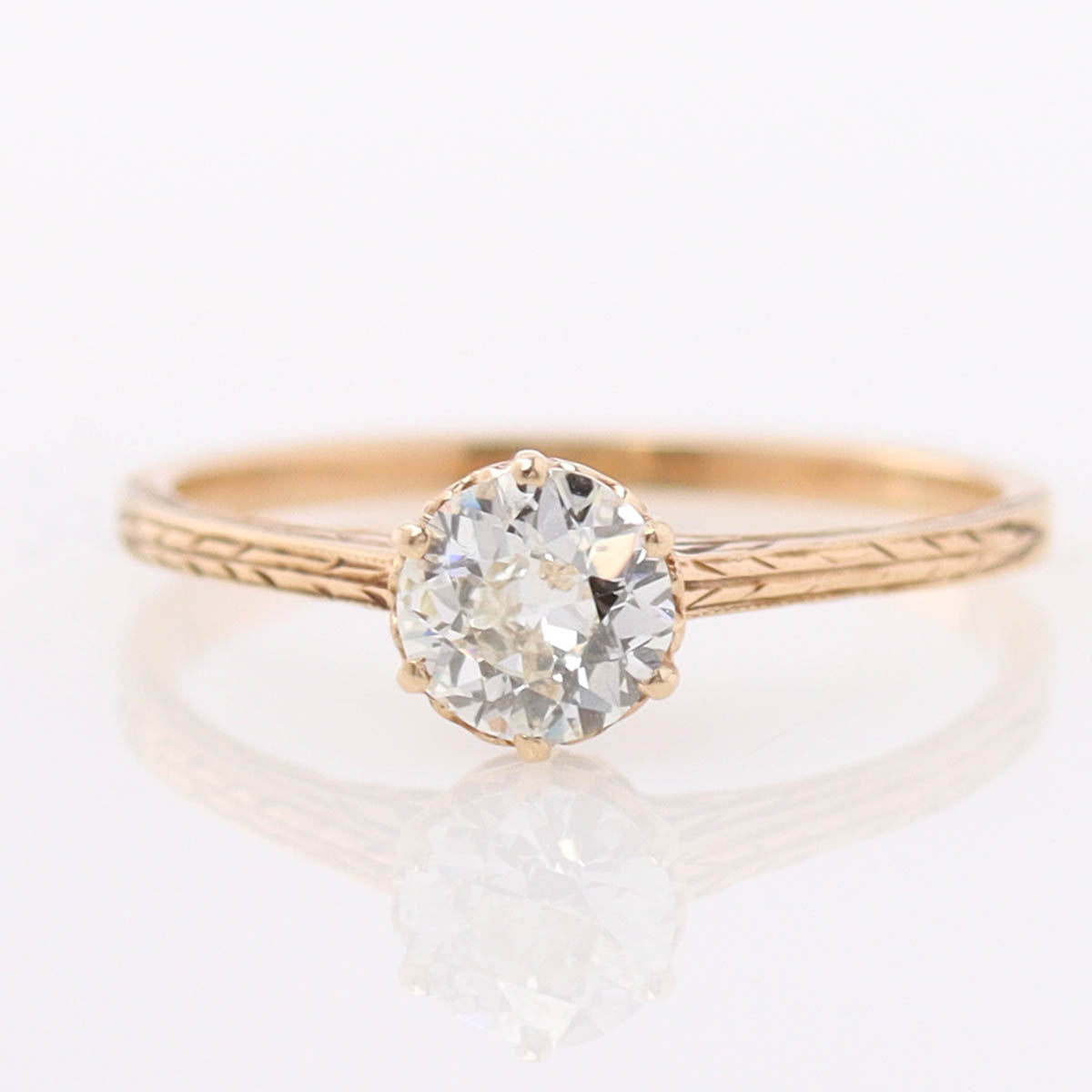 Edwardian Antique 14k Solitaire Engagement Ring #VR260427-2