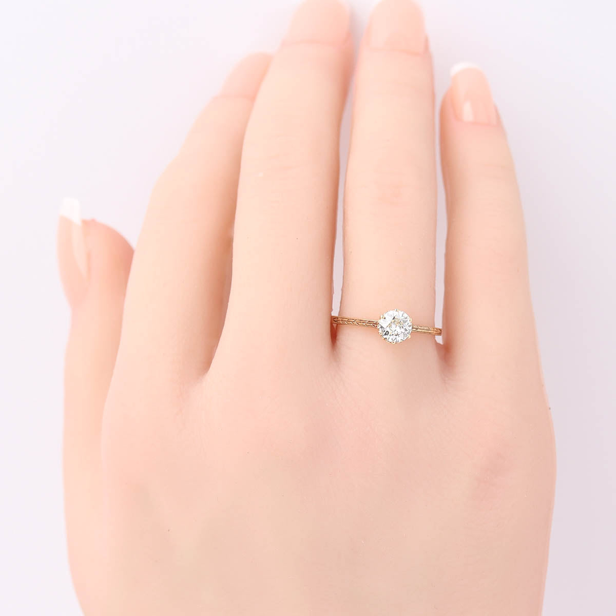 Edwardian Antique 14k Solitaire Engagement Ring #VR260427-2