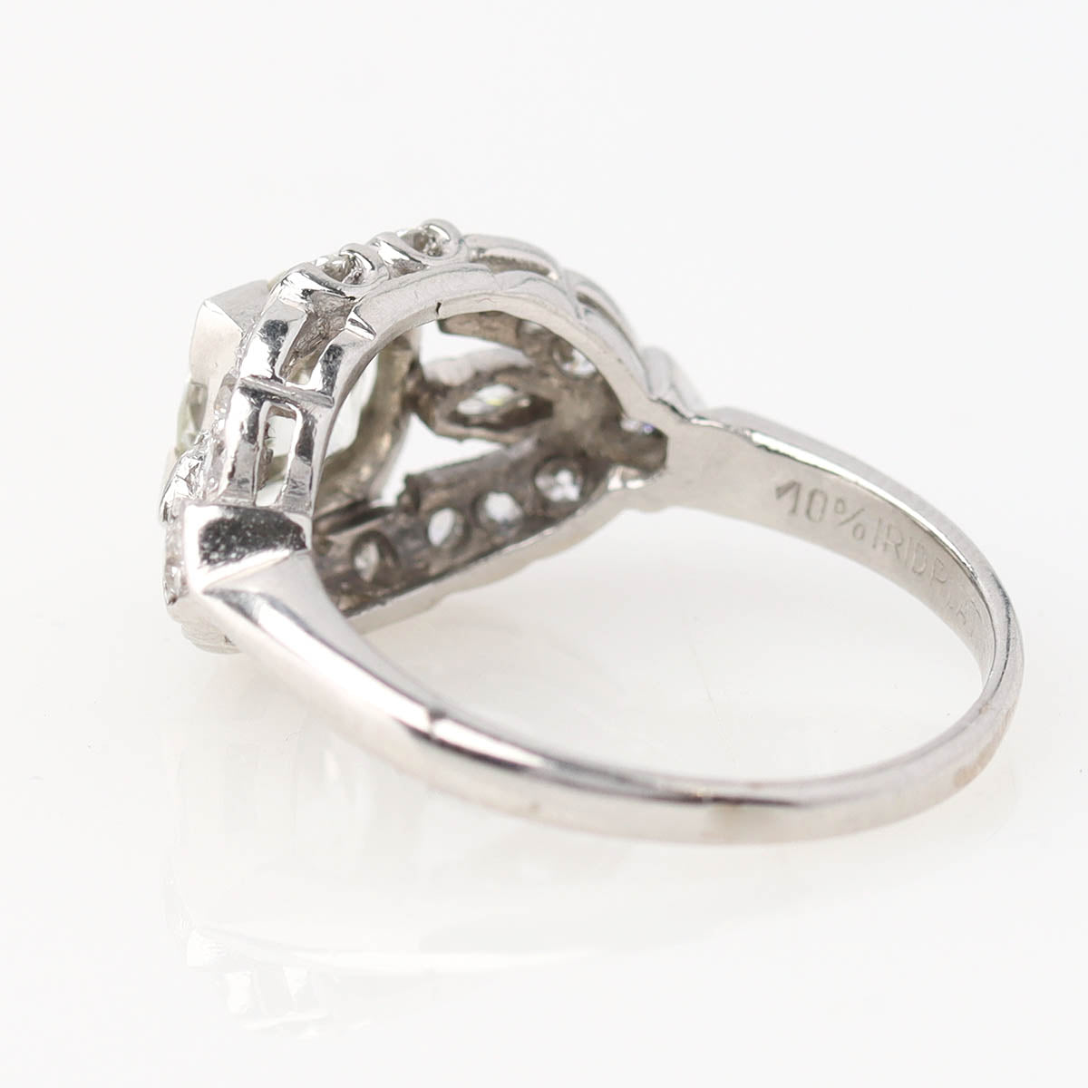 Art Déco Old European Cut Diamond & Platinum Engagement Ring #VR260512