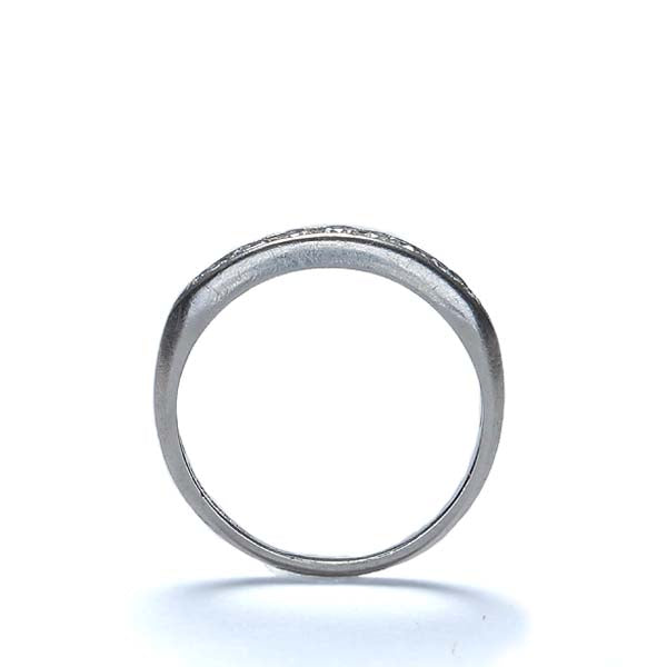 Art Déco Platinum & Diamond Wedding Band #VRI1663