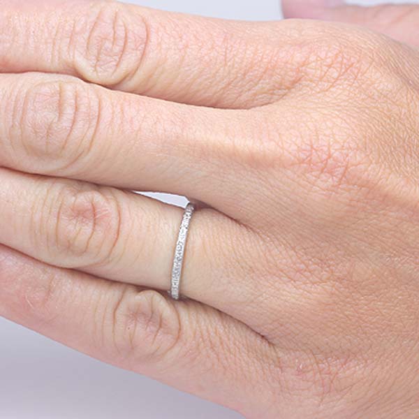 Antique Diamond Eternity Band #VR150507-03 - Wedding Bands