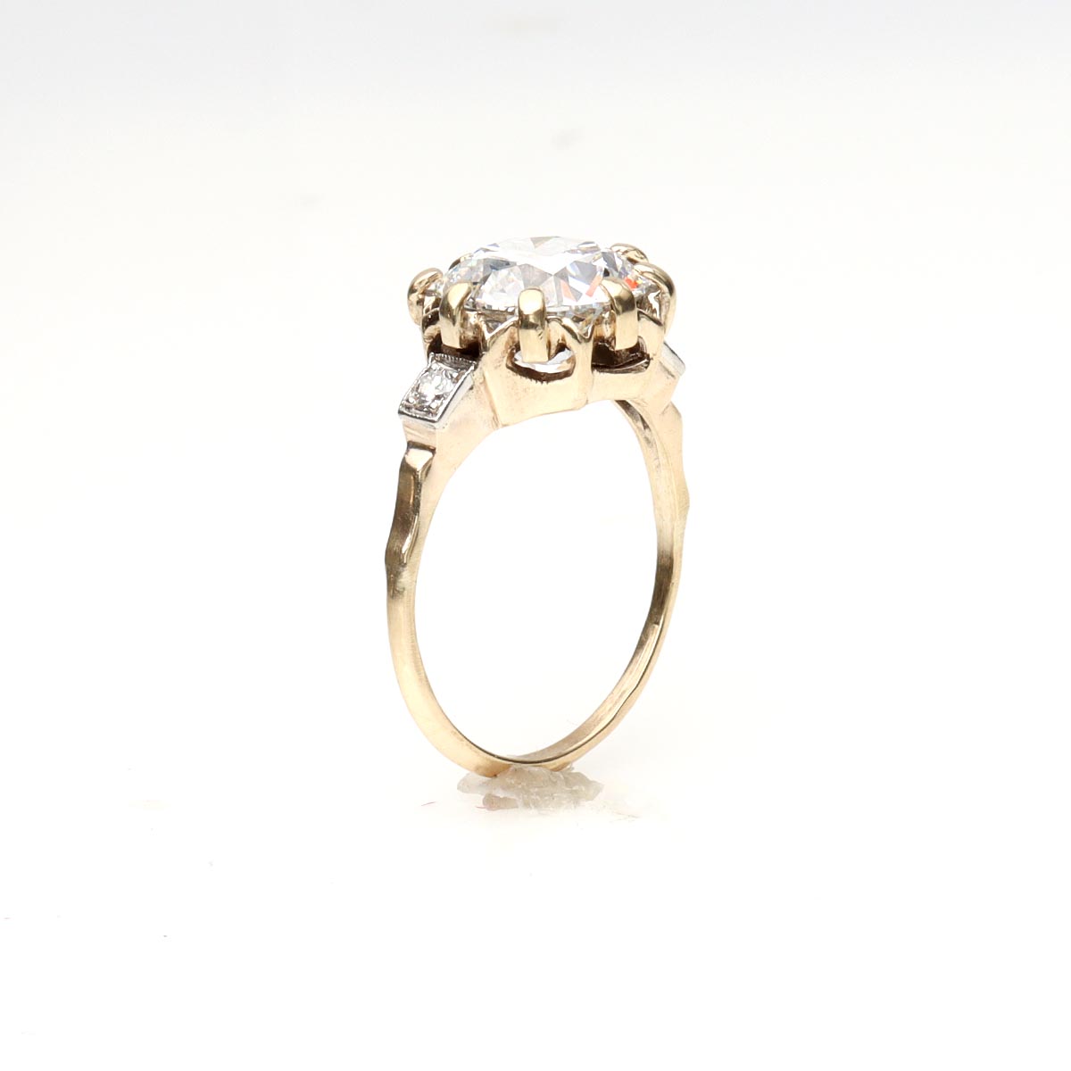 Antique Edwardian Yellow Gold Engagement Ring #VR240513-3 - Engagement Rings
