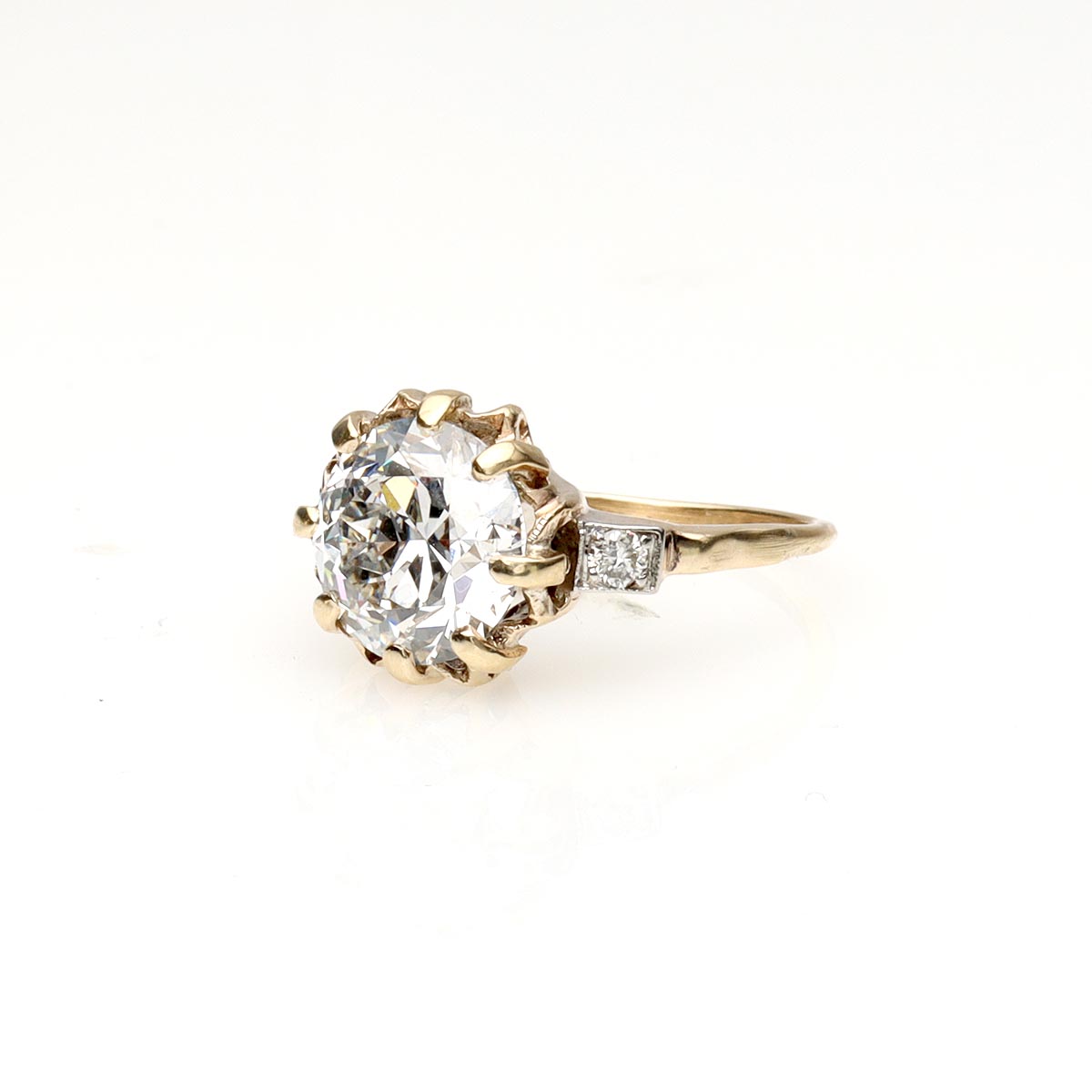 Antique Edwardian Yellow Gold Engagement Ring #VR240513-3 - Engagement Rings