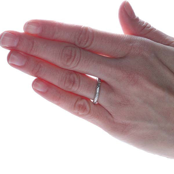 Antique Platinum and Gold Wedding Band. #VR161114-01 - Wedding Bands