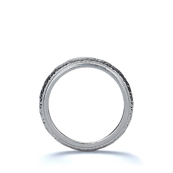 Antique Platinum and Gold Wedding Band. #VR161114-01 - Wedding Bands