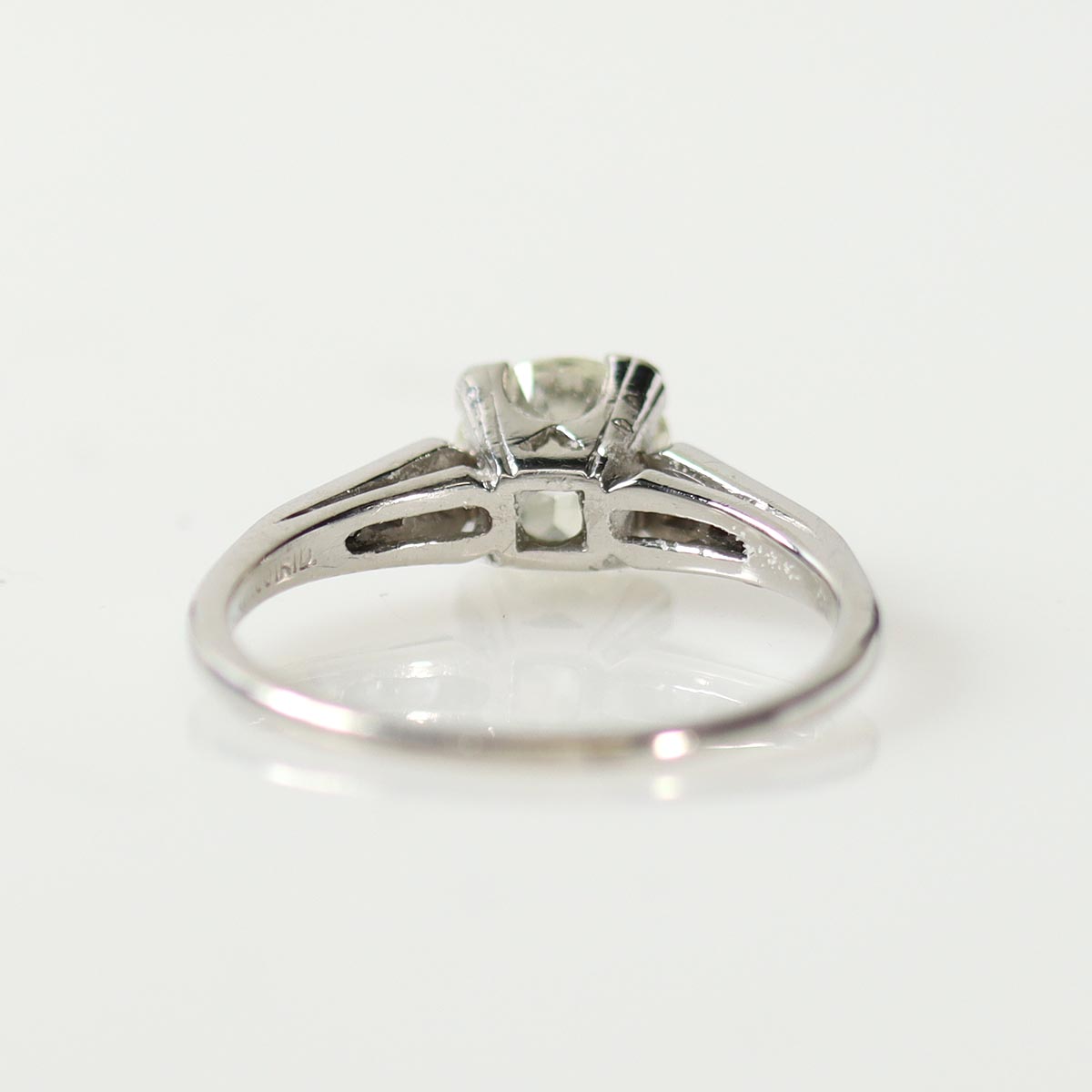 Antique Platinum Engagement Ring #VR250505 - Engagement Rings