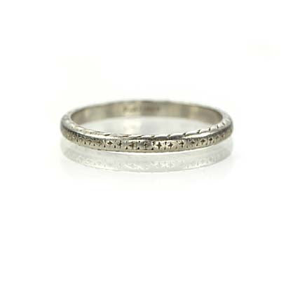 Vintage Wedding Band #3R037-13I Default Title