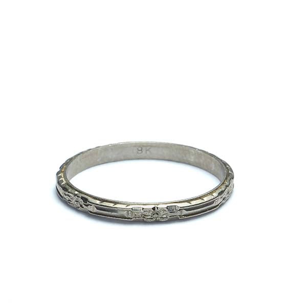 Art Deco Wedding Band #VB180504-3 - Wedding Bands