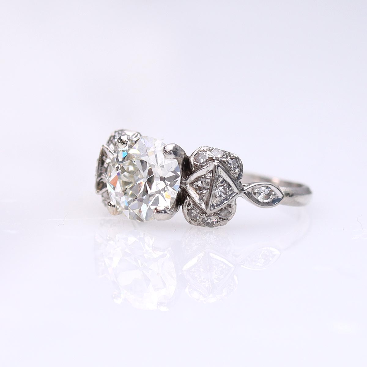 Art Deco 1930s Engagement Ring VR250404 - Engagement Rings