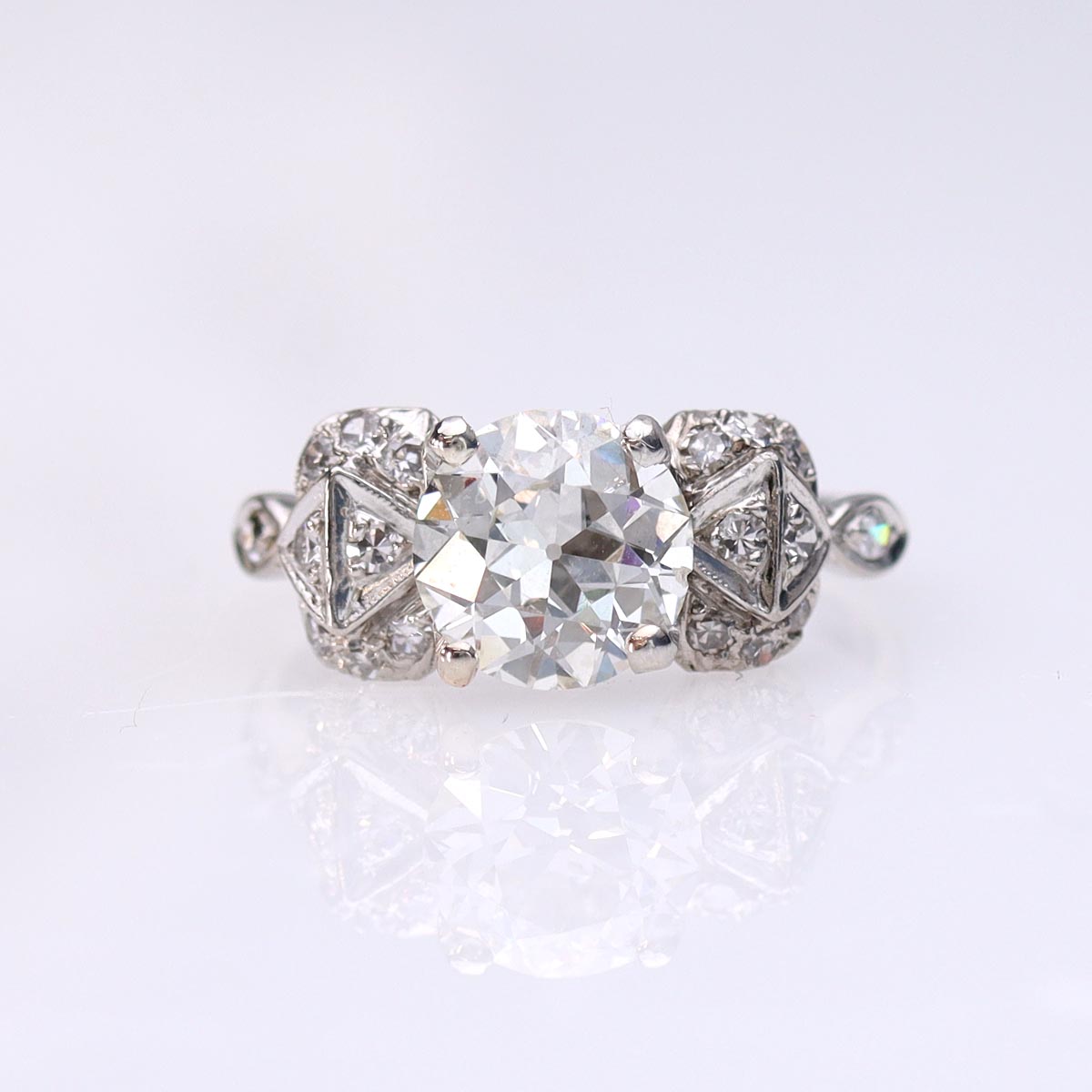 Art Deco 1930s Engagement Ring VR250404 - Engagement Rings