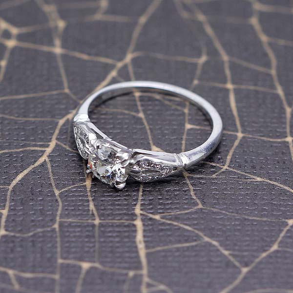 Art Déco Diamond Engagement Ring #VR150711-02 - Engagement Rings