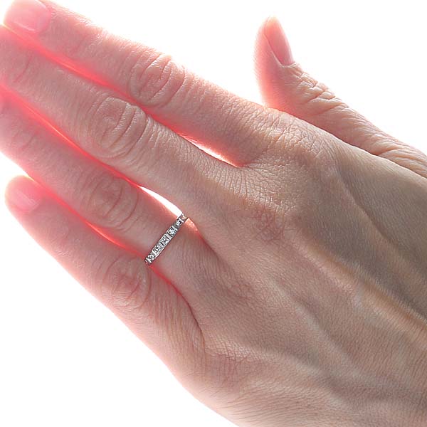 Art Deco Diamond eternity band #VR140811-06 - Leigh Jay & Co