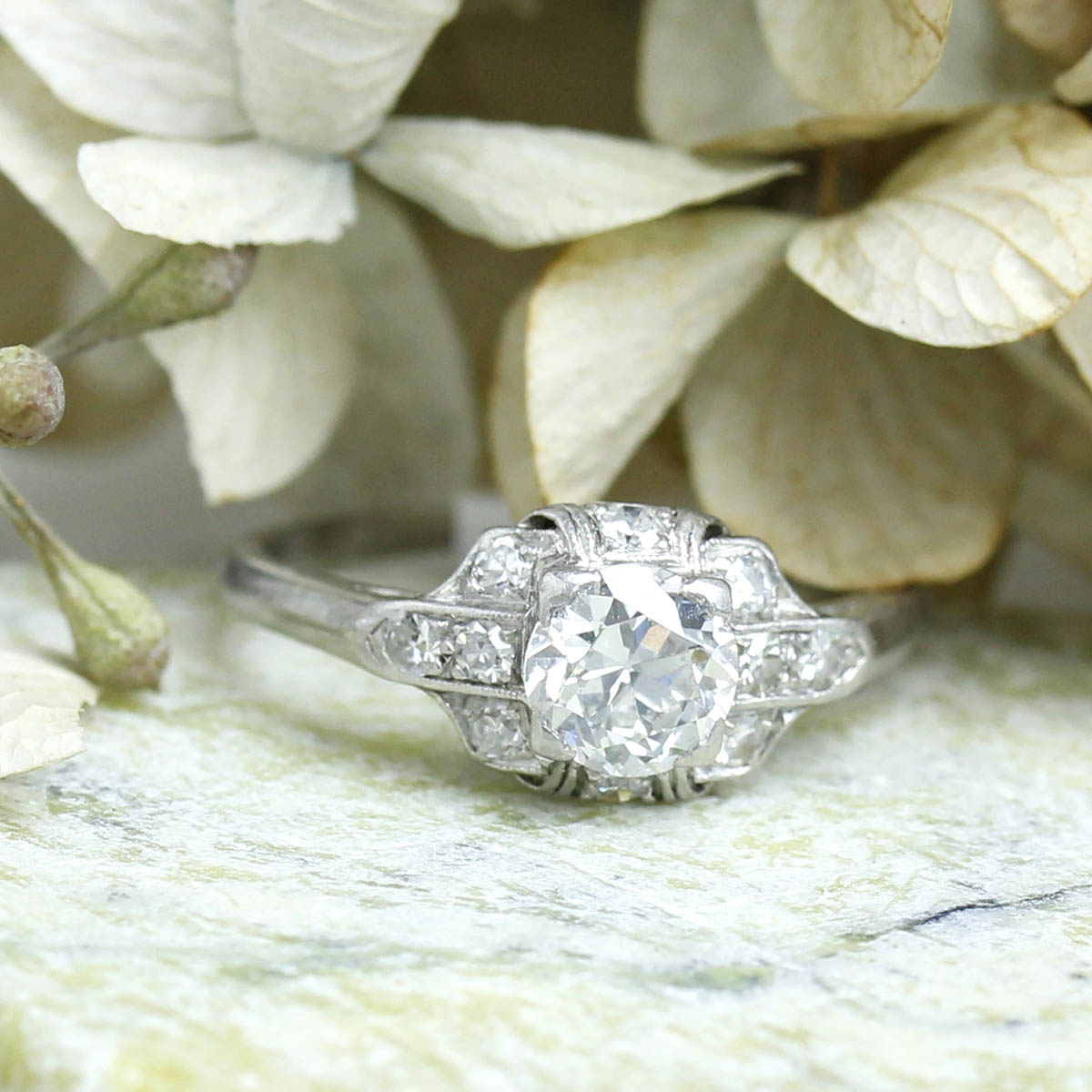 Art Déco Engagement Ring #VR180605-1 - Engagement Rings