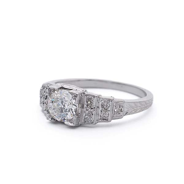 Art Déco Engagement Ring #VR181105-2 - Engagement Rings