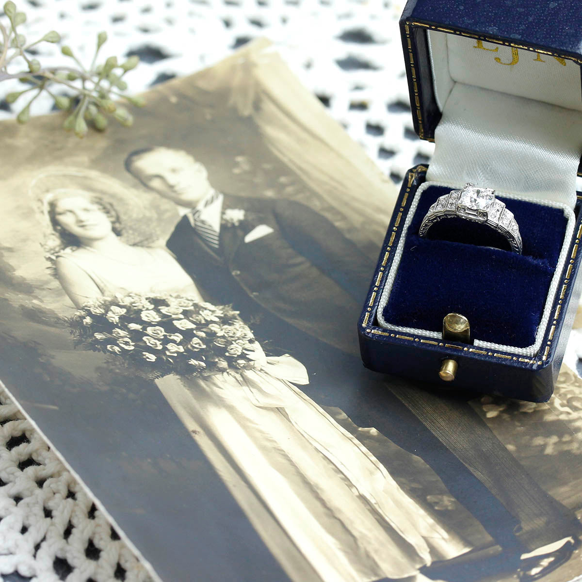 Art Déco Engagement Ring #VR181105-2 - Engagement Rings