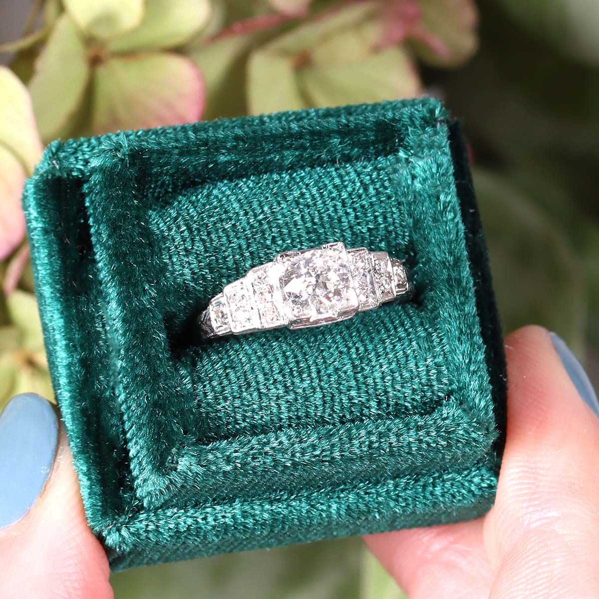 Art Déco Engagement Ring #VR181105-2 - Engagement Rings