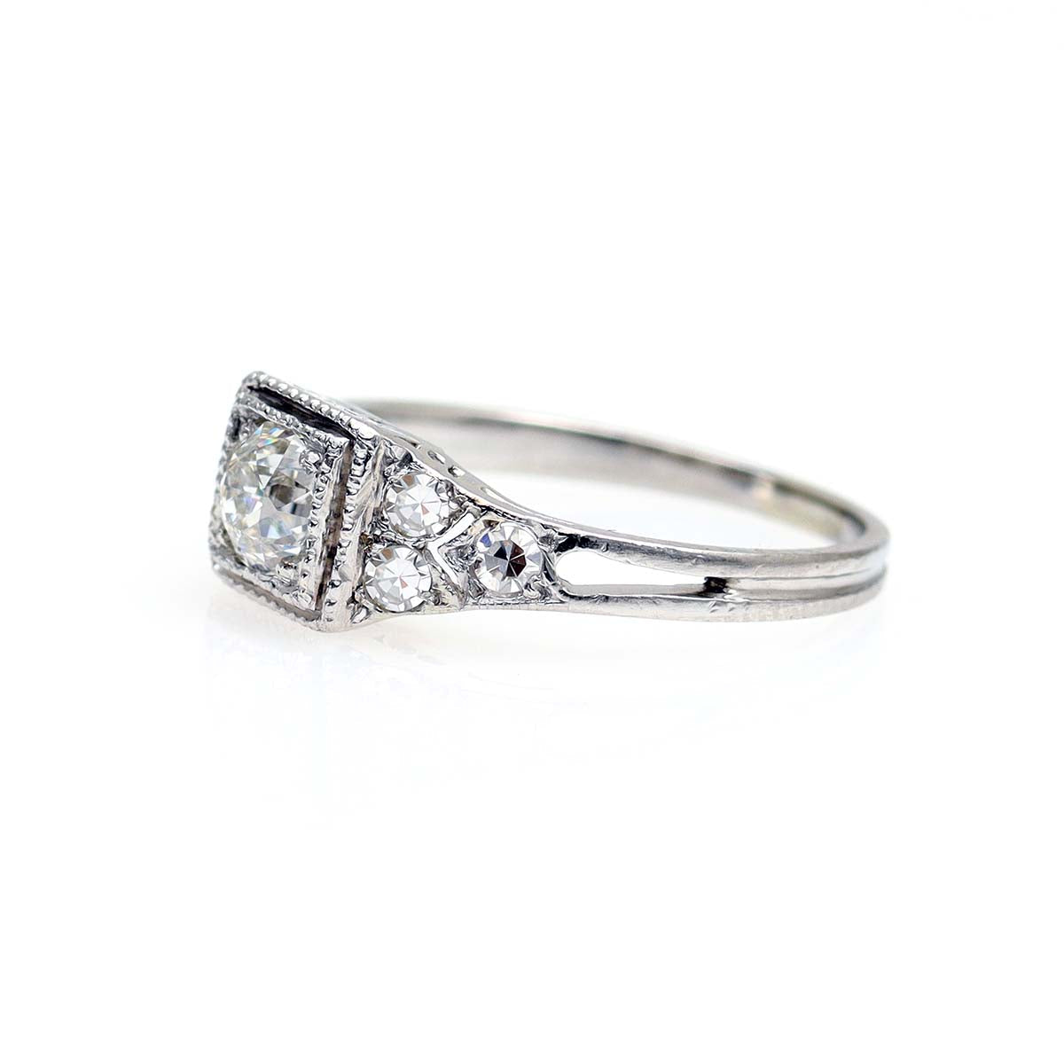 Art Deco Engagement Ring #VR220715-3 - Engagement Rings