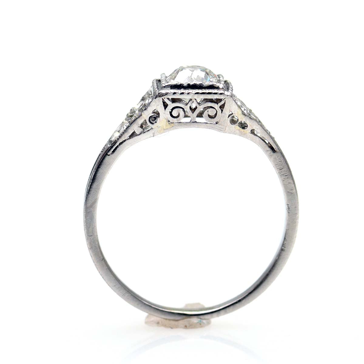 Art Deco Engagement Ring #VR220715-3 - Engagement Rings