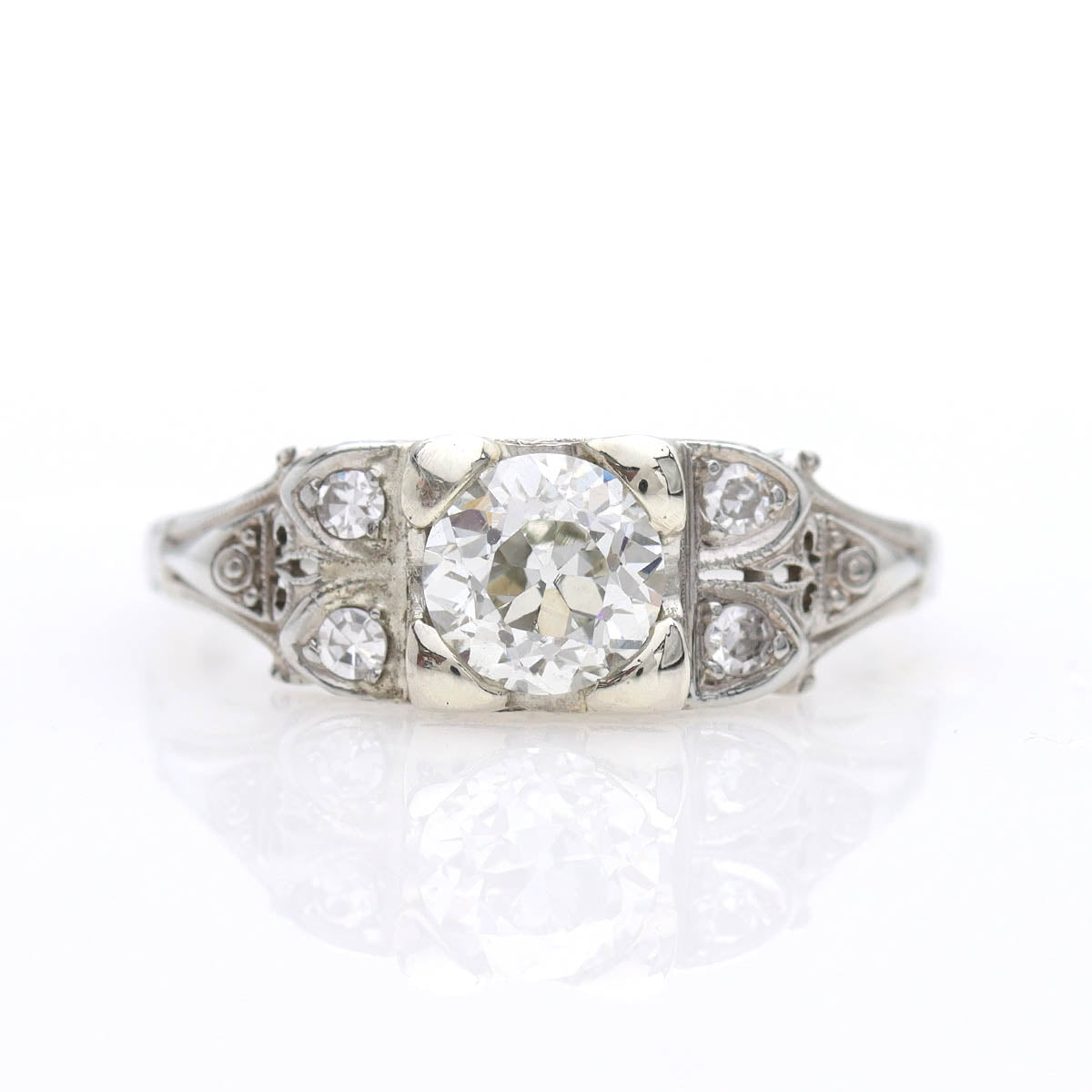 Art Déco Engagement Ring #VR241007-1 - Engagement Rings
