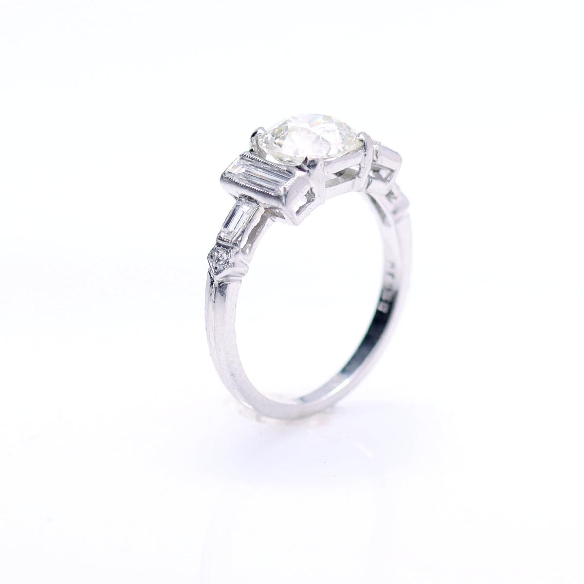 Art Deco Engagement Ring #VR250225-4 - Engagement Rings