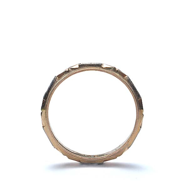 Art Déco Era Men’s Wedding Band #VR150616-14 - Wedding Bands for Him