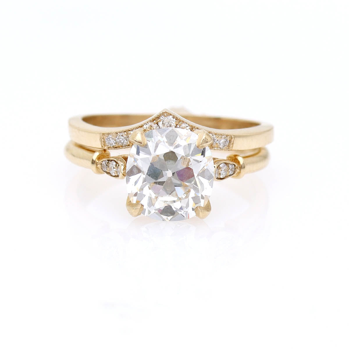Contoured ’V’ wedding band. #L3354B - Wedding Bands