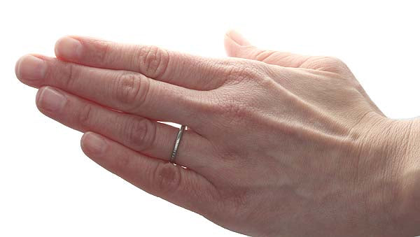Art Deco Platinum wedding band #VR160307-05 - Wedding Bands