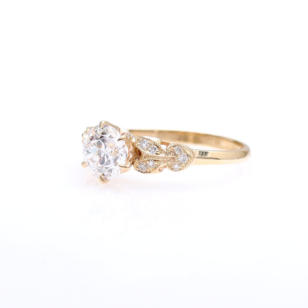 Art Déco Replica Engagement Ring #3154Y14-2 - Engagement Rings